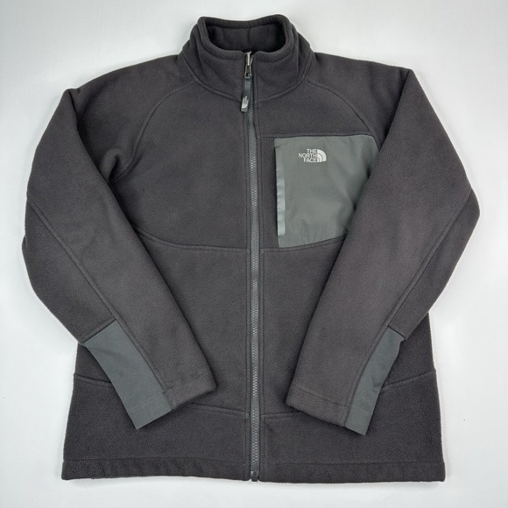 The North Face Chimborazo Boy Large 14/16 Full Zip Jacket Sherpa‎ Lined Black